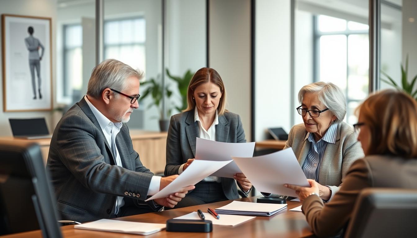 Family elder care planning discussion